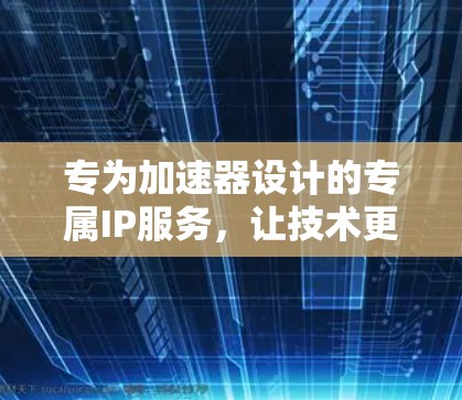 专为加速器设计的专属IP服务,让技术更上一层楼 专为加速器设计的专属IP服务,让技术更上一层楼