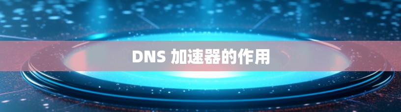 DNS 加速器的作用 DNS 加速器的作用