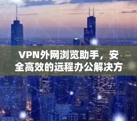 VPN外网浏览助手,安全高效的远程办公解决方案 VPN外网浏览助手,安全高效的远程办公解决方案