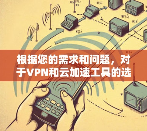 根据您的需求和问题，对于VPN和云加速工具的选择和使用，可以按照以下步骤进行