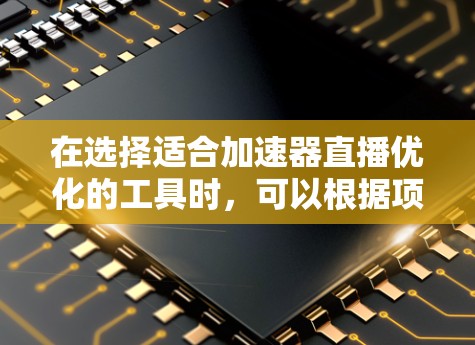 在选择适合加速器直播优化的工具时，可以根据项目需求和预算进行综合考虑。以下是针对不同需求的推荐