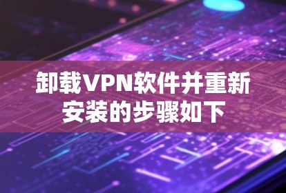 卸载VPN软件并重新安装的步骤如下