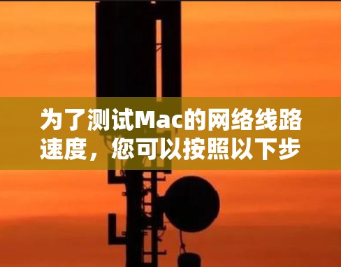 为了测试Mac的网络线路速度，您可以按照以下步骤进行操作