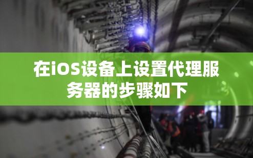 在iOS设备上设置代理服务器的步骤如下 在iOS设备上设置代理服务器的步骤如下