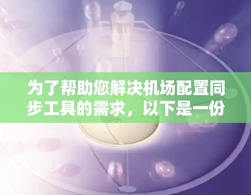 为了帮助您解决机场配置同步工具的需求,以下是一份详细的分析和建议 为了帮助您解决机场配置同步工具的需求,以下是一份详细的分析和建议