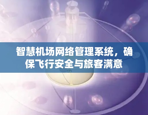 智慧机场网络管理系统,确保飞行安全与旅客满意 智慧机场网络管理系统,确保飞行安全与旅客满意